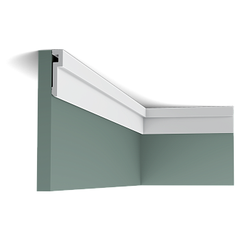 Карниз Orac Decor ДЮРОПОЛИМЕР PX198 U-STEPS д 2000 x в 83 x ш 20 см